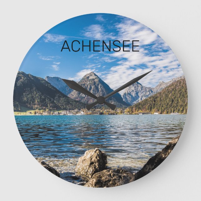 Achensee Tirol Retro Austria Helgdag Souvenir Stor Klocka (Framsida)