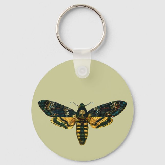 Acherontia atropos (Dödschef Hawkmoth) Nyckelring (Framsida)