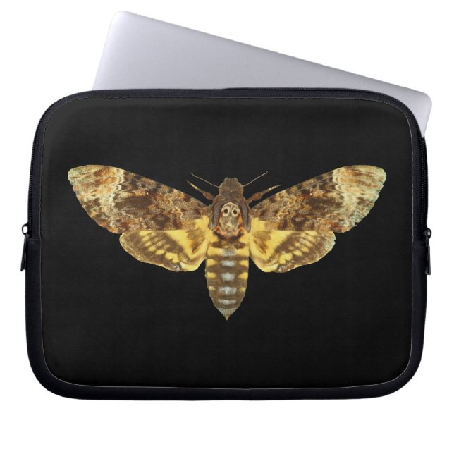 Acherontia Lachesis - Dödschef Hawkmoth Laptop Sleeve (Framsidan)