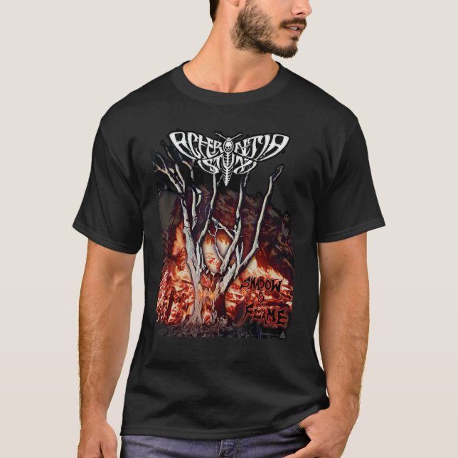 Acherontia Styx Shadow & Flame T Shirt (Framsida)