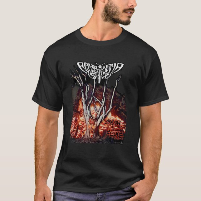 Acherontia Styx Shadow & Flame T Shirt (Framsida)