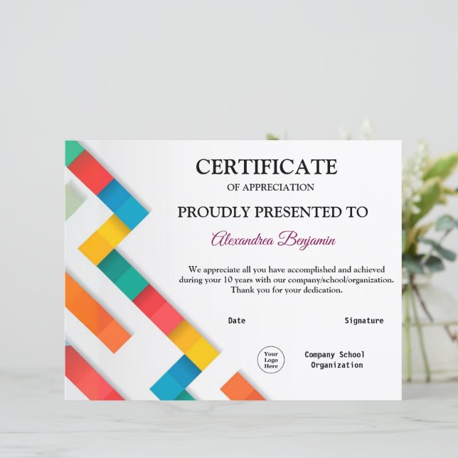 Achievement Appreciate Gold röd logotyp  (Stående Fram)