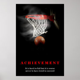 Achievement Basketball Poster