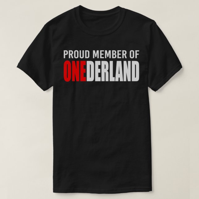Achievement Onederland Weight Loss Mlestone Gift T Shirt (Design framsida)