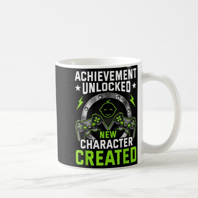 Achievement Unlocked New Character D Video Gamer  Kaffemugg (Höger)