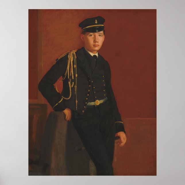 Achille De Gas in Uniform - Edgar Degas Fine Art Poster (Framsidan)