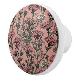 Achillea Desert Kväll Deep Ro mönster Knopp