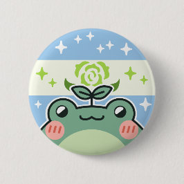 Achillean LGBT Pride Flagga Frog Knapp