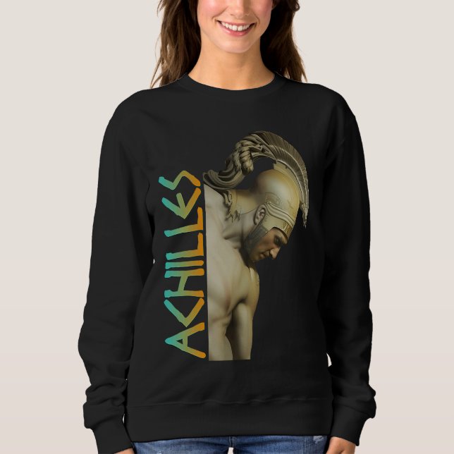 Achilles Greece Warrior T Shirt (Framsida)