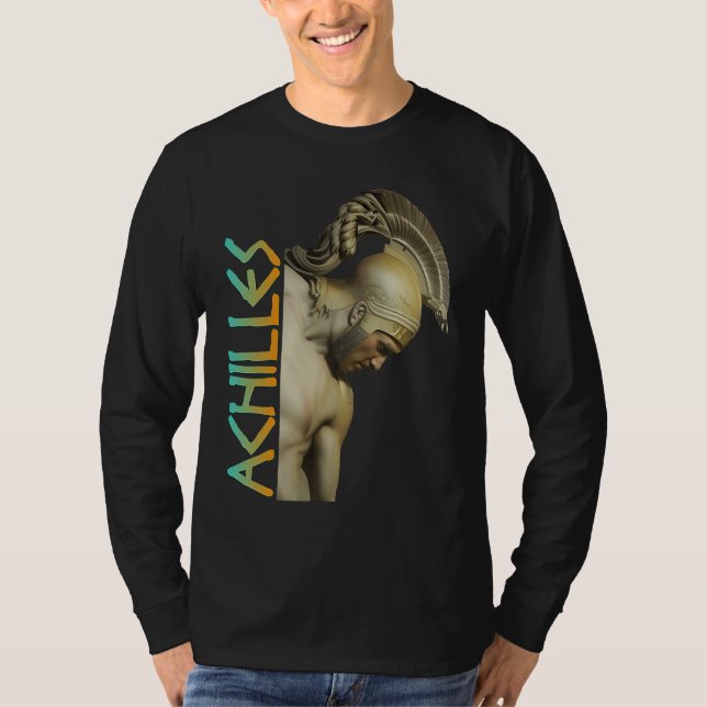 Achilles Greece Warrior T Shirt (Framsida)