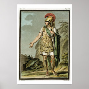 Achilles i pansaret, dräkt för 'Iphigenia i Auli Poster