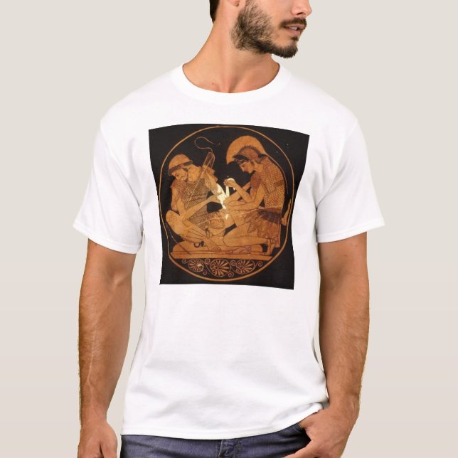 Achilles och Patroclus T Shirt (Framsida)