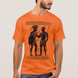 Achilles & Patroclus: Ancient Grekiska Queer Art T Shirt