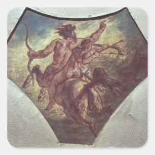 Achilles utbildning fyrkantigt klistermärke