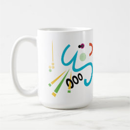 Achoo Abstrakt Modern Art Retro Mugg