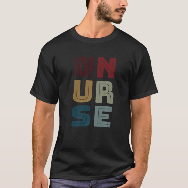 ACHPN Nurse Adv Certified Hospice Palliative Vinta T Shirt (Framsida)
