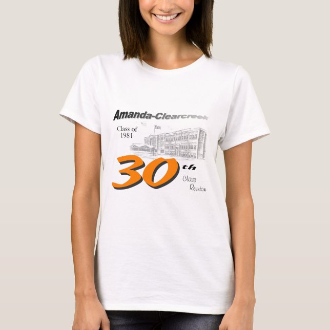 ACHS 30th klassificerar mötelogotypen Tee (Framsida)