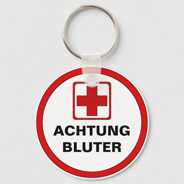 Achtung – BLUTER Nyckelring (Framsida)