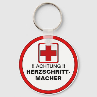 ACHTUNG! Herzschrittmacher Nyckelring