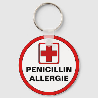 Achtung - Penicillin Allergie Nyckelring