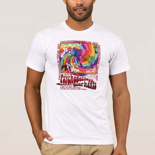 acid-elephant tröja (Framsida)