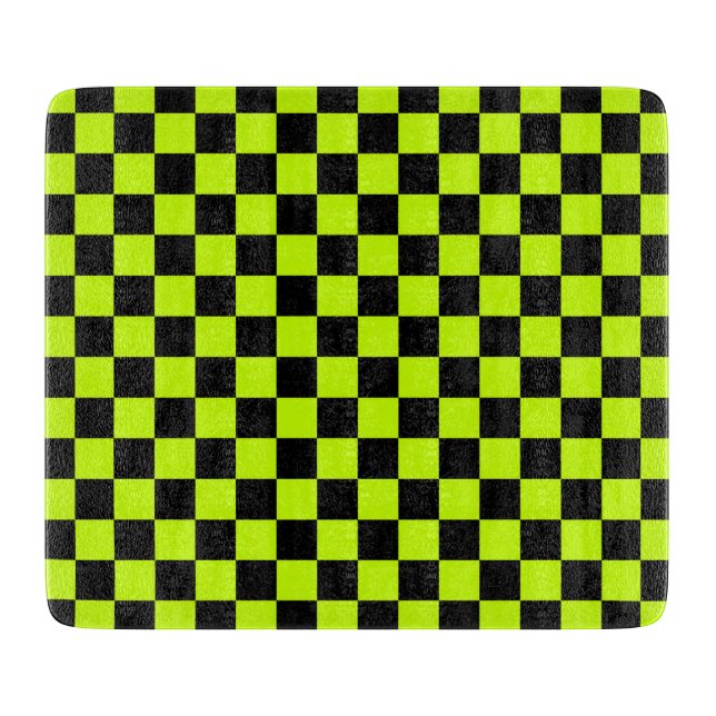 Acid green black checkerboard pattern (Framsidan)