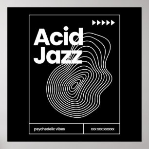 Acid Jazz musik posters design