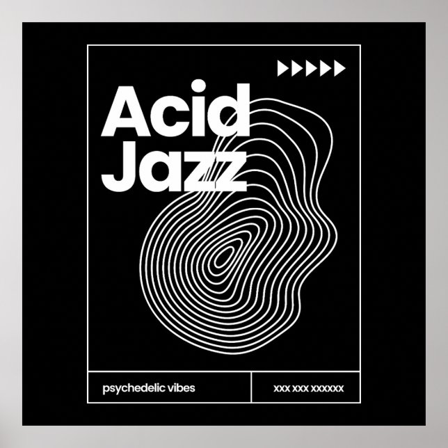 Acid Jazz musik posters design (Framsidan)