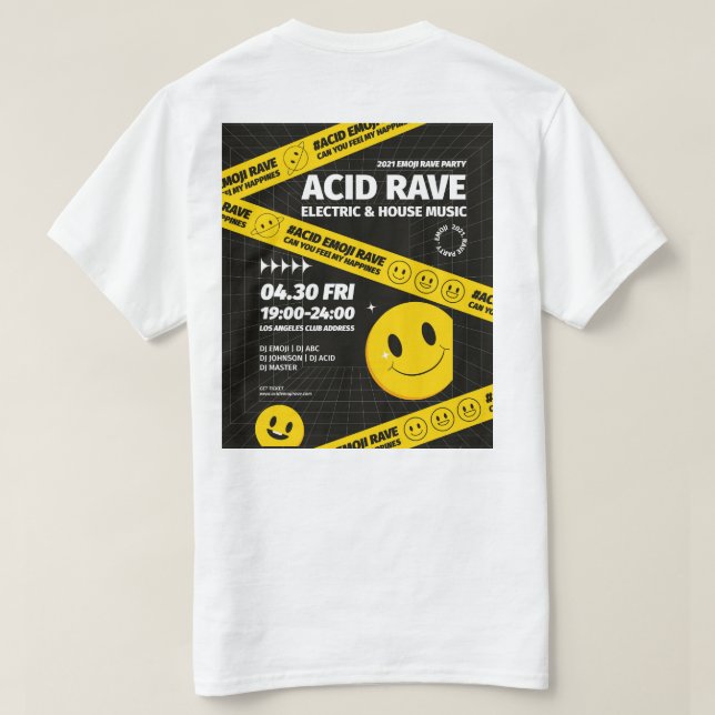 ACID RAVE T SHIRT (Design baksida)