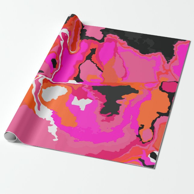 Acid Vivid Digital Psychedelic Bright Background.  Presentpapper (Utrullad)