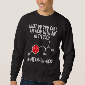 Acid with Attitude Chemistry Teacher Science Graph Lång Ärmad Tröja