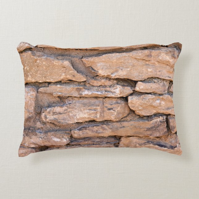 Acient brick wall. Grunge brick wall background. B Prydnadskudde (Framsidan)