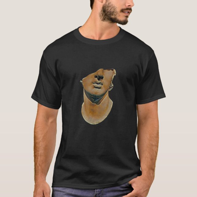 Acient Greece Statue Abstrakt Teacher 57 T Shirt (Framsida)