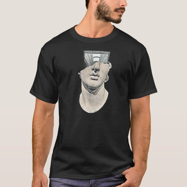 Acient Grekiska statue Abstrakt Lärare 64 T Shirt (Framsida)