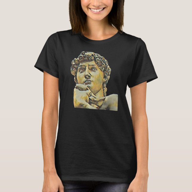 Acient Italien Roman Statue Abstrakt Lärare 53 T Shirt (Framsida)