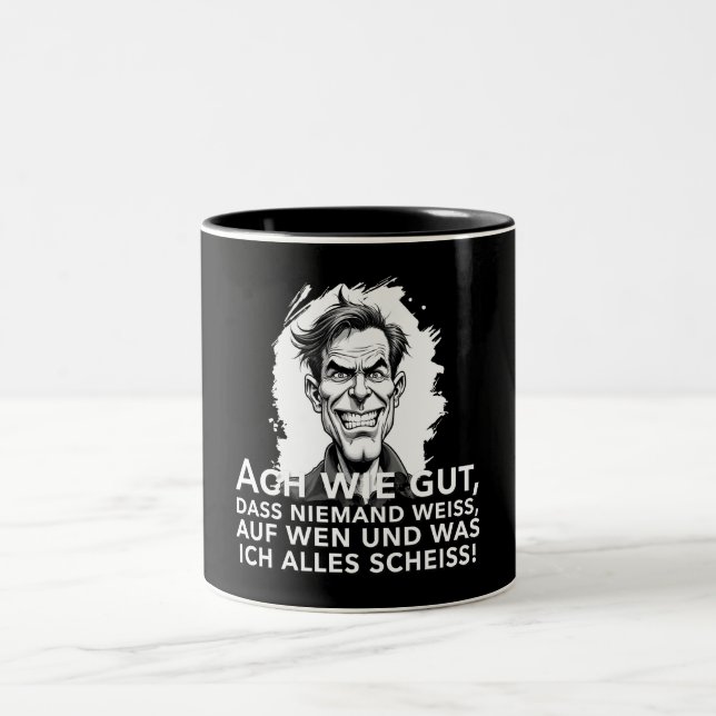 Ack, vad bra att ingen vet vad jag... Två-Tonad mugg (Center)