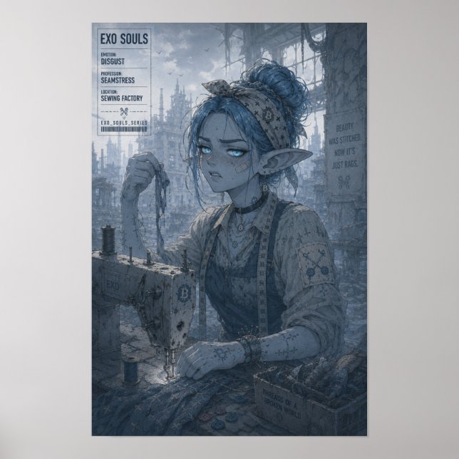 Äckel / Sömmerska / Syfabrik Poster (Framsidan)