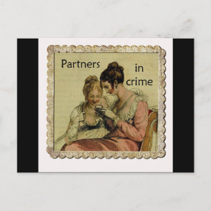 Ackermann Vänskap "Partners in Crime" Vykort