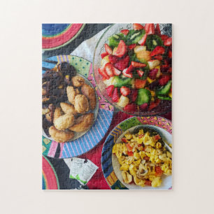 Acket, Dumplins, Plandiner och Fruit Jamaica Pussel