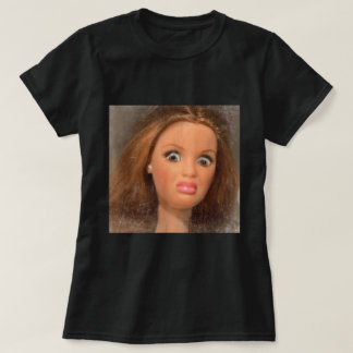 äcklig Doll Ansikte Funny Meme T Shirt