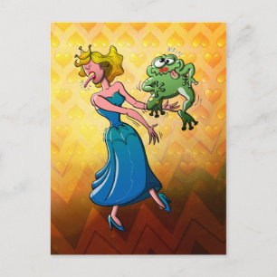 äcklig kyss för en prinsessa vykort