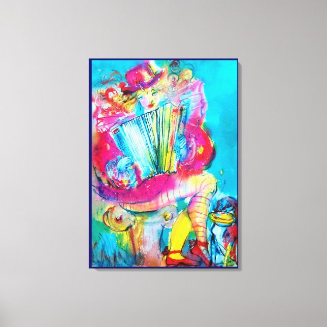 ACKORDSPELARE I NATTEN CANVASTRYCK (Framsida)