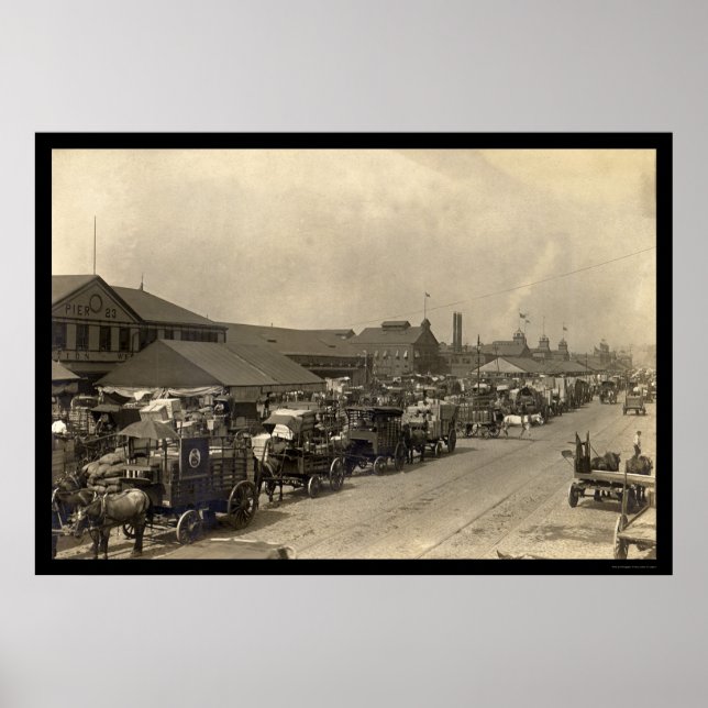 Ackumulerande matlagningslaster i New York 1916 Poster (Framsidan)