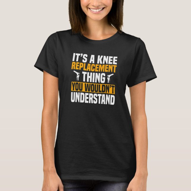 ACL-kirurgi Knäbyte Rekonstruktion Patient T Shirt (Framsida)