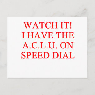 ACLU-skämt Vykort