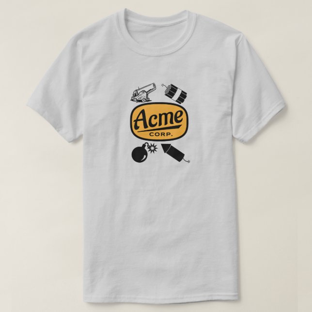 "Acme Corp." Logotyp Shirt T (Design framsida)