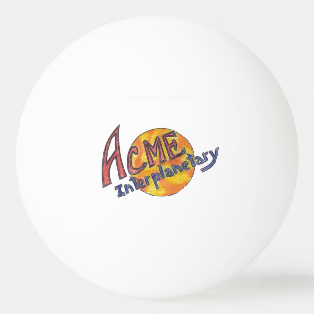 ACME INTERPLANETARY Ping-Pong Ball Pingisboll (Framsidan)