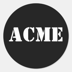 ACME-novelty Runt Klistermärke