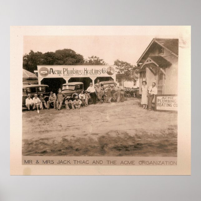 Acme VS & Heating, Kilgore, TX 1931/32 Poster (Framsidan)