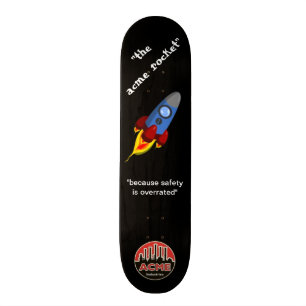 acmeraket mini skateboard bräda 18,7 cm
